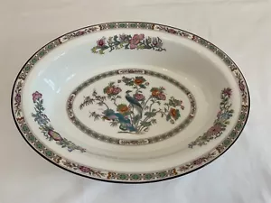 Wedgwood Kutani Crane Bone china Serving Bowl 11" Vtg England vegetable R4464 - Picture 1 of 15
