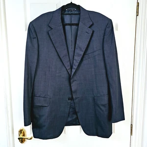 Chaqueta de traje de lana italiana CANALI para hombre EU 56 UK 46 gris resistente al agua - Imagen 1 de 10