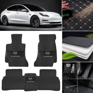 For Tesla 3-S-X-Y 2012-2025 Car Floor Mats Auto Carpets Waterproof Anti-Slip Pad - Picture 1 of 17