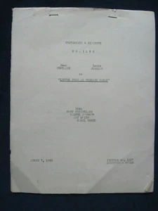 SCRIPT CONTINUITÀ E DIALOGO ORIGINALE per LETTERA DI MAX OPUL A UNA DONNA SCONOSCIUTA - Foto 1 di 4
