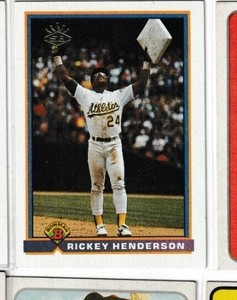 1991 Bowman # 692 Rickey Henderson 