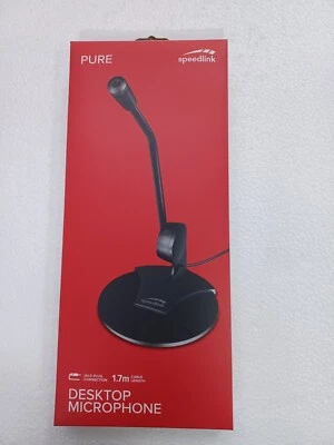 MICROFONO DA TAVOLO CON SPUPPORTO CAVO 1,7mt JACK 3,5mm - Immagine 1 di 2