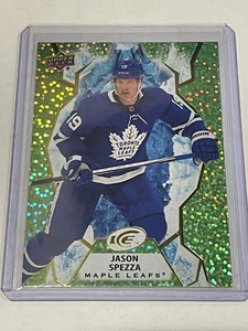 2021-22 UD Ice Hockey Jason Spezza Ice Green Parallel #43 Toronto Maple Leafs - Picture 1 of 2