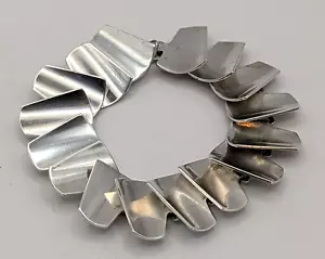 1958 Atelier Borgila AB Sterling Silver Sweden Modernist Bracelet Mid Century - Picture 1 of 9