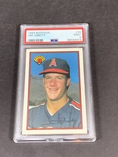 Jim Abbott, 1989 Bowman #39, PSA 9 MINT, Low Population 23