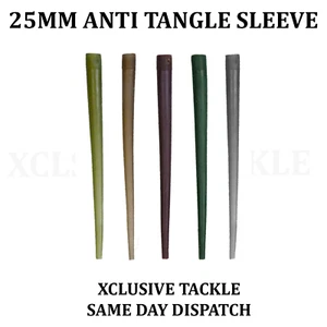 Anti Tangle Sleeves 25mm - Carp Fishing Terminal Tackle Rigs - 3 Colours - Picture 1 of 4
