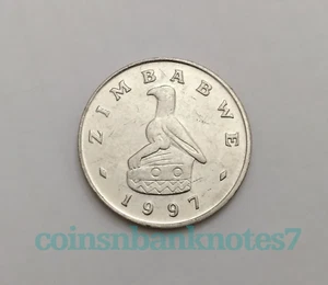 1997 Zimbabwe 1 Dollar Coin, KM #6 Uncirculated / National Monument - Picture 1 of 2