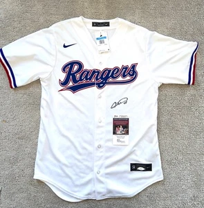 JACOB DEGROM SIGNED TEXAS RANGERS OFFICIAL NIKE REPLICA MLB BASEBALL JERSEY JSA - Picture 1 of 5