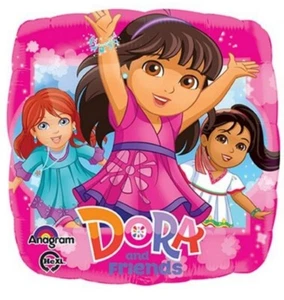 Nickelodeon DORA AND FRIENDS Kate Naiya Birthday Party 3 Foil Balloon NEW - Picture 1 of 4