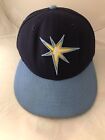Tampa Bay Rays New Era MLB 59fifty 5950 Cap fit 6 3/4 Navy Blue 3D Logo Hat
