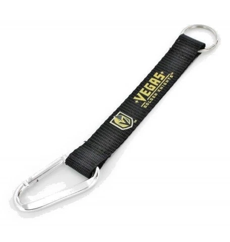 VEGAS GOLDEN KNIGHTS CARABINER LANYARD KEYCHAIN  8" NHL HOCKEY NEW! KEYRING Cover