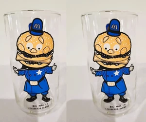 Bicchieri McDonald's 2 Big Mac serie da collezione vintage 1977 - Foto 1 di 1