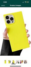 COCOMII Square Case Compatible with iPhone 11 Pro Max (Neon Yellow)