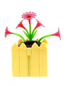 New Solar-Powered Dancing Connectables Flower with Yellow Base - Picture 1 of 1