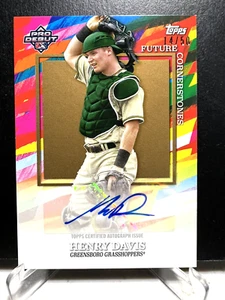 HENRY DAVIS 2022 Pro Debut "FUTURE CORNERSTONES《"GOLD" AUTO》#/50 PIRATES MINT✨✨ - Picture 1 of 8