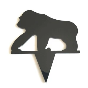 Gorilla Cake Toppers, Various Colours, Sizes & Personalised Options - Picture 1 of 5