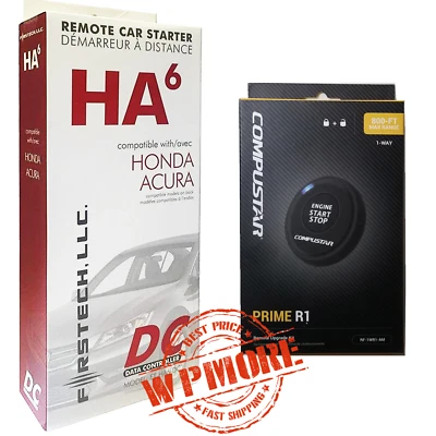 FT HA6 DC Remote Start Module for Honda 2013-17 + RF 1WR1 AM 1-Way 800-FT Remote - Image 1 of 4