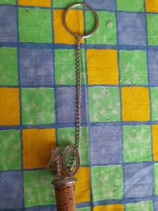 Key Chain With Cork Bottle Stopper And No 40 On Top - Picture 1 of 4