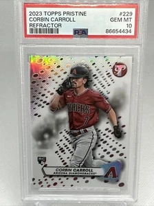 2023 Topps unberührter Corbin Carroll Rookie Refraktor PSA 10 Diamondbacks ROY RC - Bild 1 von 3