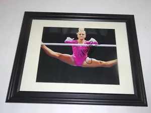 NASTIA LUIKIN SIGNED FRAMED AND MATTED 8X10 PHOTO IN FRAME USA GYMASTICS PROOF - Picture 1 of 3