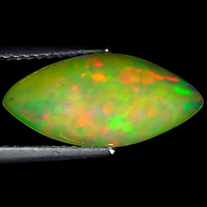 2.84 Ct Natural Ethiopian Cabochon Opal Gemstone Multi Color Marquise Cut - Picture 1 of 2