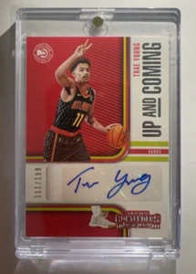 2018-19 Panini Contenders Up and Coming 111/199 Trae Young #UC-TYG Rookie Auto - Bild 1 von 5