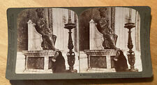Statue of St. Peter – Rome, Italy, 1897 – Stereoview Slide Underwood & Underwood