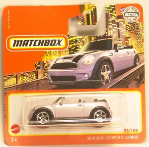 2021 Matchbox #52 - GXM70 - 2010 Mini Cooper S Convertible .- - Picture 1 of 1