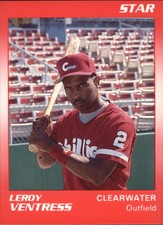 1990 Clearwater Phillies Star #23 Leroy Ventress