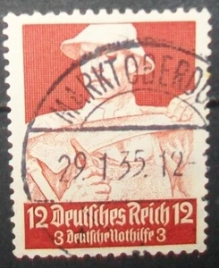 N°122C STAMP DEUTSCHES REICH CANCELED Aus - Picture 1 of 1