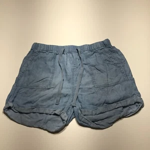 Workshop Republic Clothing Shorts Size M Lightweight Lyocell Denim Drawstring - Picture 1 of 19