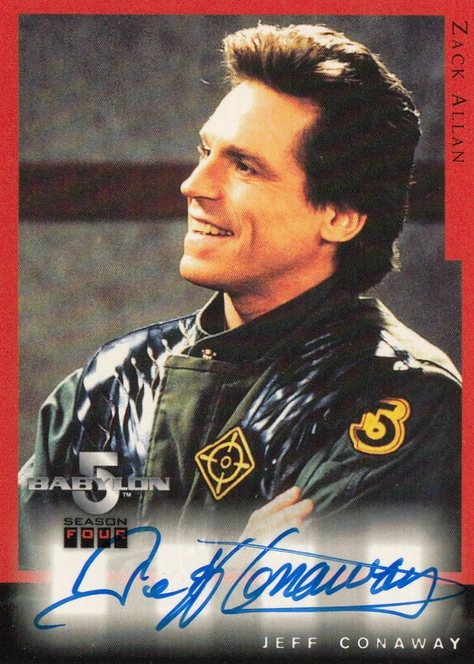 BABYLON 5 SEASON 4 (1998) - A2 JEFF CONWAY (ZACK ALLAN) AUTOGRAPH CARD - Image 1 of 1