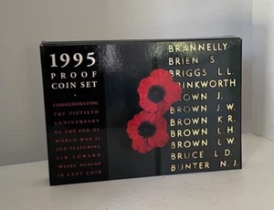 1995 Royal Australian Mint Six Coin Proof Set - 50th Anniversary End WWII - Picture 1 of 9