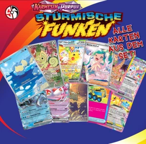POKEMON KARTEN STÜRMISCHE FUNKEN | ALLE KARTEN ZUR AUSWAHL! | DEUTSCH | PIKACHU - Bild 1 von 208