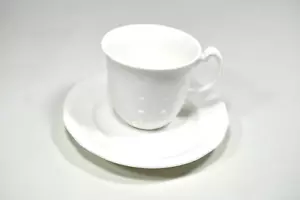 Vintage Royal Doulton PROFILE White Cup & Saucer English Fine Bone China H5176 - Picture 1 of 5