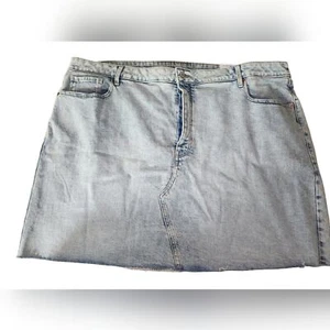 Antigua Falda Vaquera Azul Marino Nueva Para Mujer-Tiro Alto-Secreto Bolsillos Ajustados Talla Grande 26 - Imagen 1 de 9