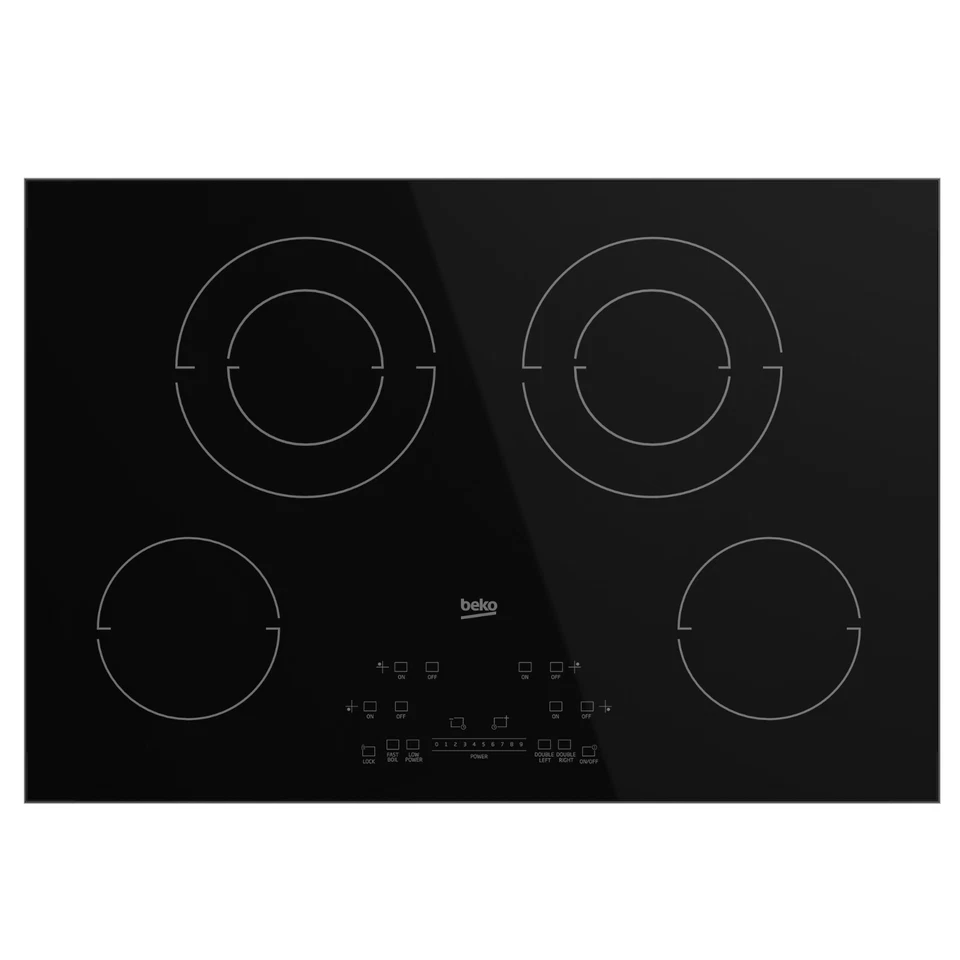 Cocina Eléctrica Incorporada Beko 30" Con 4 Quemadores y Control Táctil ECTM30102 Foto 1 de 4