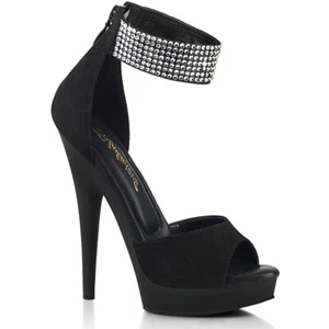 Pleaser Fabulicious 6" Heel Sandals W/ Rhinestones Adult Women Shoes Sultry/625 - Picture 1 of 3