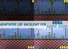 SEGA Game Gear DIY KIT ADAPTATIVE BACKLIGHT BACKLIT Retroéclairage