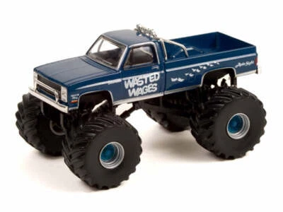 Chevy Silverado Monster Truck 1987 - salarios desperdiciados escala 1:64 - Greenlight 49100D Foto 1 de 3