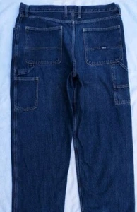 LEVIS DENIZEN Men's Dark Blue Premium Denim Carpenter Jeans Tag 36x30 Meas 36x28 - Picture 1 of 10