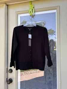 Cable & Gauge Black Cardigan Womens SIZE S - Picture 1 of 4