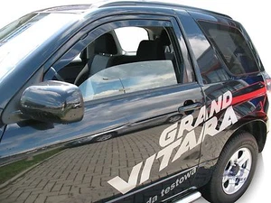 Deflecteurs D'Air / De Vent Pour Suzuki Grand Vitara 2005-2015 3-Portes 2-Pcs - Foto 1 di 6