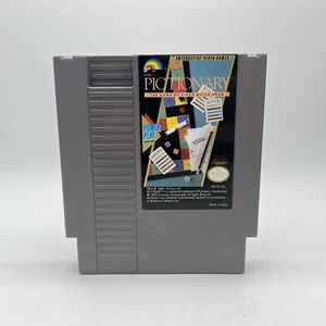 Nintendo NES Pictionary Tested & Working Authentic Game Cartridge 1990 LJN - Picture 1 of 4