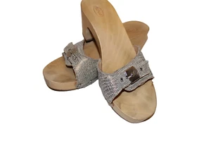 Damen Pantoletten,Scholl, Holz,Gr 39 - Bild 1 von 7