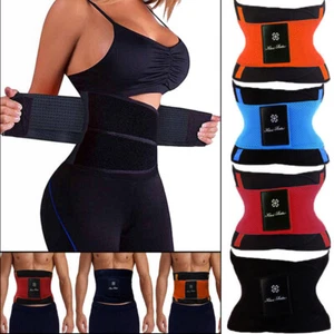 Waist Trainer Women Corset Sauna Sweat Weight Loss Body Shaper Yoga Girdle Belt - Picture 1 of 36