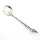 Antique English Silverplate Seal Top Spoon Figural Comical Man DR SYNTAX?