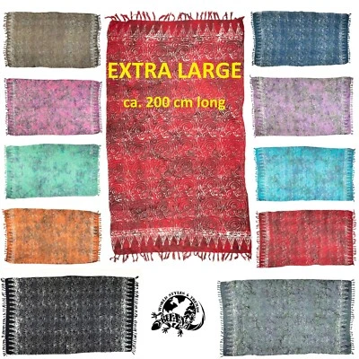 NEW LARGE LONG PREMIUM QUALITY BEACH SARONG FREE POST MANY COLOURS /SAL550P - Image 1 of 2