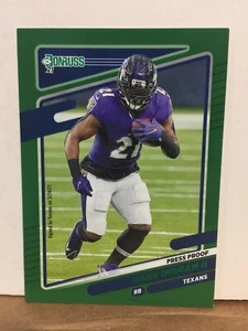 Mark Ingram II 2021 Donruss Target Exclusive Hanger Box Green Press Proof #38 SP - Picture 1 of 1