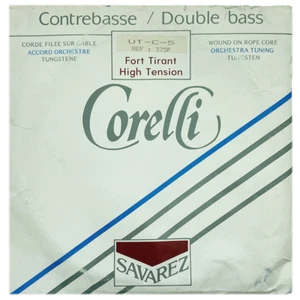 Savarez Corelli 375F Double Bass Single Low C String - Fits 3/4 and 4/4 Scale